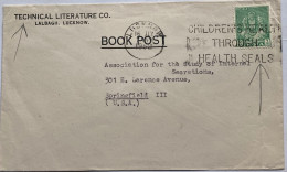 INDIA 1952, ADVERTISING COVER, USED TO USA, TECHNICAL LITERATURE, RARE MACHINE SLOGAN,CHILDREN'S HEALTH THROUGH HEALTH S - Brieven En Documenten