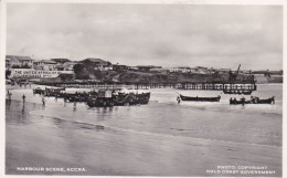 THE UNITED AFRICA CO LIGHTERAGE DEPS HARBOUR SCENE ACCRA PHOTO COPYRIGHT GOLD COAST GOVERNMENT - Ghana - Gold Coast