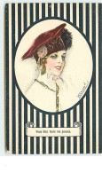 N°10865 - Carte Illustrateur - Mauzan - Femme Avec Chapeau - Vous êtes Toute Ma Pensée - Mauzan, L.A.