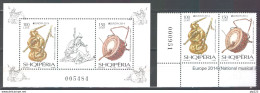 Europa CEPT 2014 Albania BF+ Set -S/S+set **/MNH VF - 2014