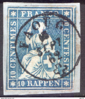 Svizzera 1854 Unif.27 O/Used VF/F - Used Stamps