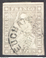 Svizzera 1854 Unif.25 O/Used VF/F - Used Stamps