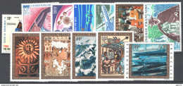 Polinesia 1973 Annata Completa / Complete Year Set **/MNH VF - Années Complètes