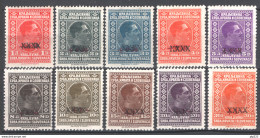 Jugoslavia 1928 Unif.194/203 */MH VF/F - Ungebraucht