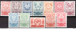 Russia 1938 Unif. 635/46 */MH VF/F - Nuovi