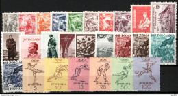 Jugoslavia 1952 Annata Completa / Complete Year Set **/MNH VF/F - Full Years