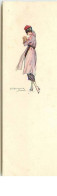 N°13026 - S. Bompard - Jeune Femme Portant Un Chien (format 4,5 X 14 Cm) - Bompard, S.