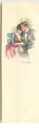 N°13025 - S. Bompard - Couple Enlaçés Assis Sur Un Banc (format 4,5 X 14 Cm) - Bompard, S.