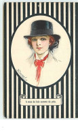N°10826 - Carte Illustrateur - Mauzan - Femme Avec Chapeau - A Vous De Loin Comme De Près - Mauzan, L.A.