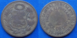 PERU - 1/2 Sol 1944 KM# 220.5 Decimal Coinage (1893-1986) - Edelweiss Coins - Peru