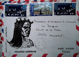 O 1 Lettre / Carte  Nouvelle Calédonie - Cartas & Documentos