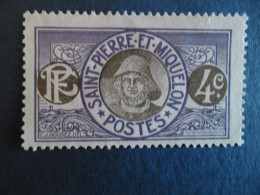 SPM 1909-17 Y/T 80  " Pêcheur. D "  Neuf Sans Gomme Voir Centrage - Cote 0,75 - Nuovi