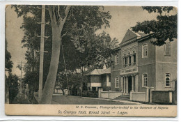 NIGERIA LAGOS  Carte RARE  St Georges Hall Broad Street  D15 2022 - Nigeria