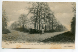 72 AUTOMOBILE Circuit De La Sarthe 1906- La Fourche D'Ivré L'Eveque  Virage Tres Dangereux  écrite  Vers 1906   D16 2022 - Le Mans