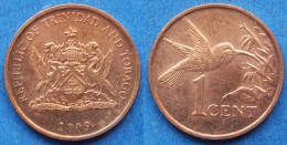 TRINIDAD & TOBAGO - 1 Cent 2009 "Hummingbird" KM# 29 Republic (1976) - Edelweiss Coins - Trindad & Tobago