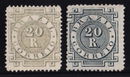 Brasil, 1884-88  Y&T. 59, 59a, (*), - Nuevos