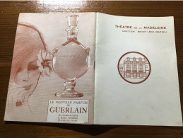 Théâtre De La Madeleine Guerlain Paris 1963 - Autores Franceses