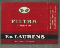 Etui Cigarettes   Filtra  Vrginia  Ed Laurens  London - Trade Mark - Empty Cigarettes Boxes