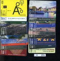M274, Griechenland, 20 Telefonkarten Als Lot, Um Das Jahr 2000 - Griechenland