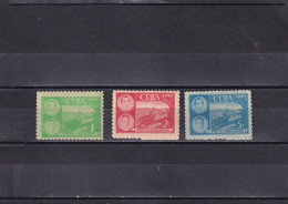 Cuba Nº 335 Al 337 Goma Con Defectos - Unused Stamps