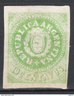 Argentina 1862 Y.T.6 (*)/MNG VF/F - Nuevos