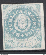 Argentina 1862 Y.T.7 (*)/MNG VF/F - Ungebraucht