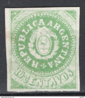 Argentina 1862 Y.T.6 (*)/MNG VF/F - Nuevos