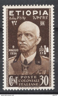 Etiopia 1936 Sass.4 **/MNH VF - Etiopía