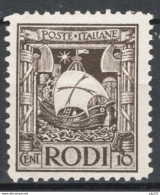 Egeo 1929 Sass.4 **/MNH VF/F - Ägäis