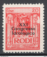 Egeo 1930 Sass.14 **/MNH VF/F - Ägäis