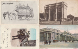 London Policeman Police Incl Comic Transport 4x Old Postcard S - Police - Gendarmerie