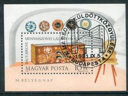 HUNGARY 1981 Stamp Day Block Used.  Michel Block 151 - Usado