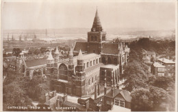 ROCHESTER CATHEDRAL FROM S.W. - Rochester