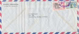 Panama Air Mail Cover Sent To Sweden 22-5-1964 (the Cover Is Bended In The Left Side) - Panama