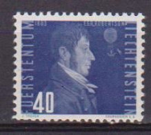 LIECHTENSTEIN 1948   POSTA AEREA   PRECURSORI E PIONIERI DELL'AVIAZIONE E  DELL'AEROSTATICA  UNIF.28  MLH  VF - Luchtpostzegels