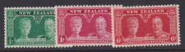 New Zealand, Scott 199-201 (SG 573-575), MNH - Unused Stamps