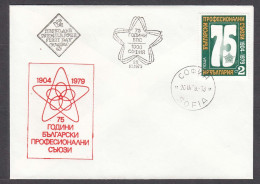 Bulgaria 1979 - 75 Years Of Bulgarian Trade Unions, Mi-Nr. 2760, FDC - FDC