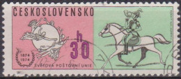 Union Postale - TCHECOSLOVAQUIE - Postillon à Cheval Sonnant Du Cor - N° 2067 - 1974 - Used Stamps