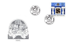 FDC 717 Czech Republic 500th Anniversary Of The Printing Of The First Hebrew Book In Prague  2012 Heraldic Lion - Judaisme