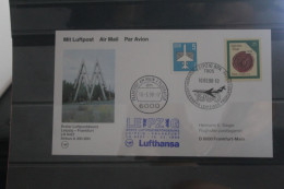 DDR 1990; Lufthansa Messeflug Leipzig-Frankfurt Mit Airbus A 300-600 - Airmail