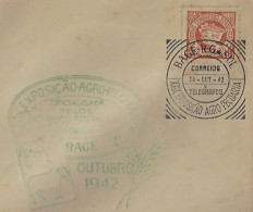 Brazil 1942 Cover From Bagé To São Paulo Commemorative Cancel 29th Bagé Agricultural And Livestock Exhibition - Ferme