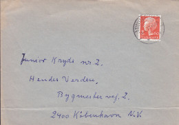 Denmark Brotype IId TISVILDELEJE  (***) (SCARCE Cancel) 1977 Cover Brief Lettre KØBENHAVN NV. Margrethe II. (Cz. Slania) - Lettres & Documents