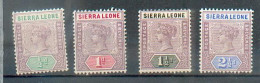 A 131 - SIERRA LEONE - YT 31-32-33-35 * - Sierra Leone (...-1960)