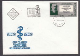 Bulgaria 1979 - 100 Years State Health Authority, Mi-Nr. 2816Zf., FDC - FDC