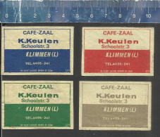 KLIMMEN (L) CAFE-ZAAL K. KEULEN - DE KLOOF Nr. 177 MATCHBOX LABELS THE NETHERLANDS - Boites D'allumettes - Etiquettes