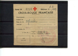 CROIX ROUGE - Reçu Du Service Des Internés Et Prisonniers Civils 22 Mars 1944 - Cruz Roja