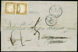 ITALIA REGNO > Regno Di Vittorio Emanuele II - Tipologia: B - Vitt. Emanuele II - Da Fabriano A Roma Del 4.8.1863 Affr. - Other & Unclassified