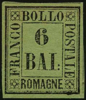 GOVERNO DELLE ROMAGNE - Tipologia: ** - B.6 Verde Giallo N.7 - Sassone N.7 - P.V. 
Qualità: "A" - 61997FOG - Romagne