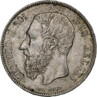 Monnaie, Belgique, Leopold II, 5 Francs, 5 Frank, 1870, Bruxelles, TTB, Argent - 5 Francs