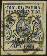 DUCATO DI PARMA - Tipologia: O - C.40 Azzurro Scuro N.23 - Sassone N.11a - P.V.
Qualità: "A" - 60549FOG - Parma